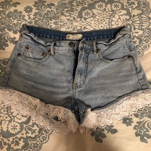 Free people jean shorts